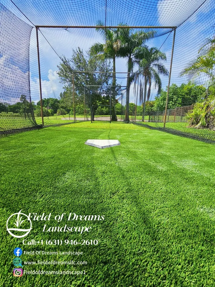 Local landscape installation with custom design in Hollywood, FL by Field of Dreams Landscape