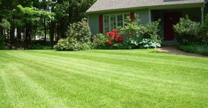 Professional outdoor landscaping for residential properties in Omaha, NE by Field of Dreams Lawn Care