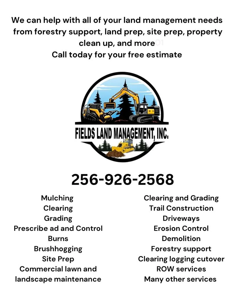 Trusted outdoor landscaping experts serving Heflin, AL - Fields Land Mangement