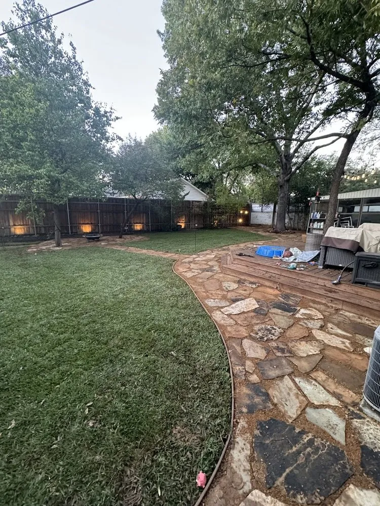Local landscape installation in Houston, TX by Fields Landscaping Services