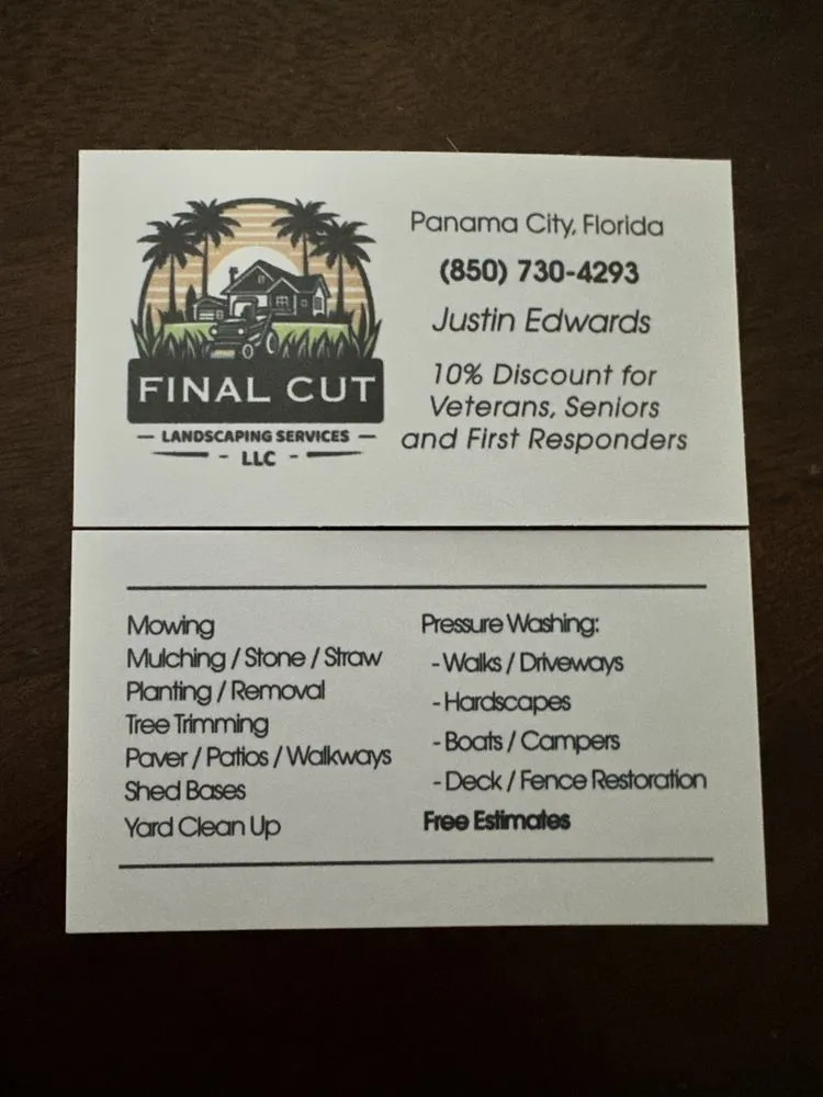 Trusted landscaping services with custom design across Panama City, FL - Final Cut Landscaping Services