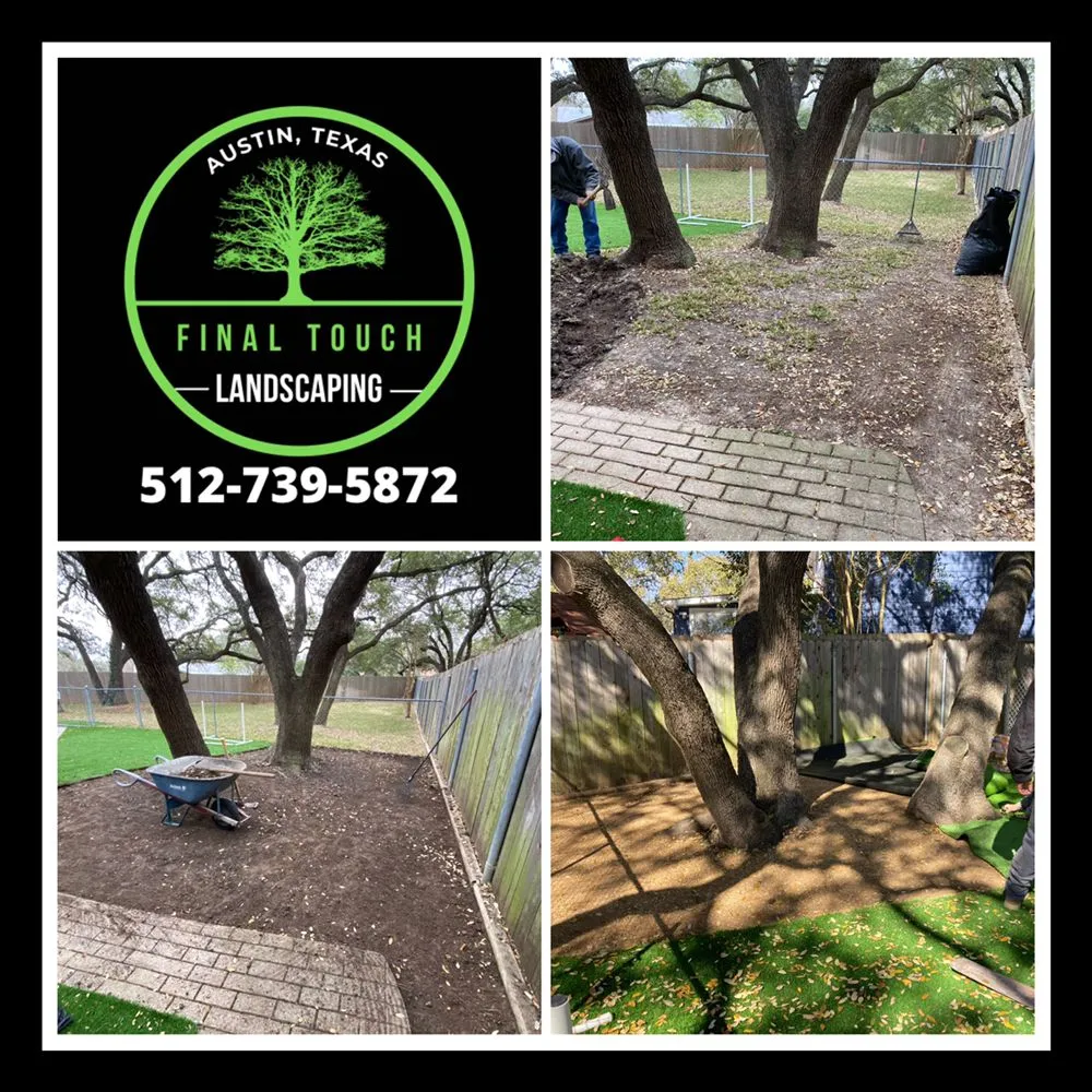 Custom landscape installation for beautiful yards across Austin, TX - Final Touch Landscaping