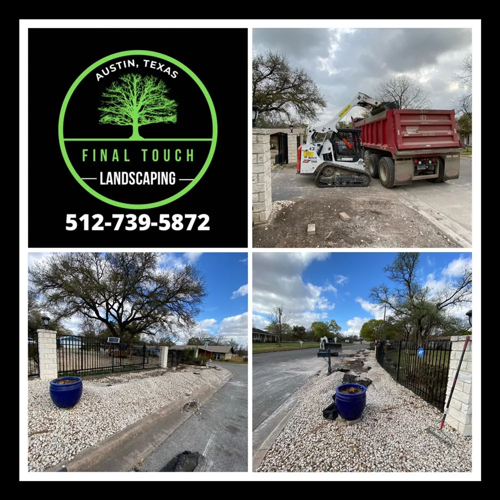 Local landscape installation in Austin, TX by Final Touch Landscaping