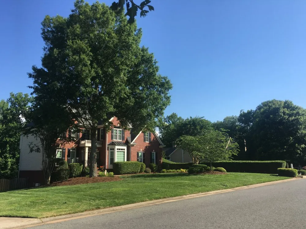 Custom landscape installation with custom design across Stallings, NC - Final Touch Lawn Applications