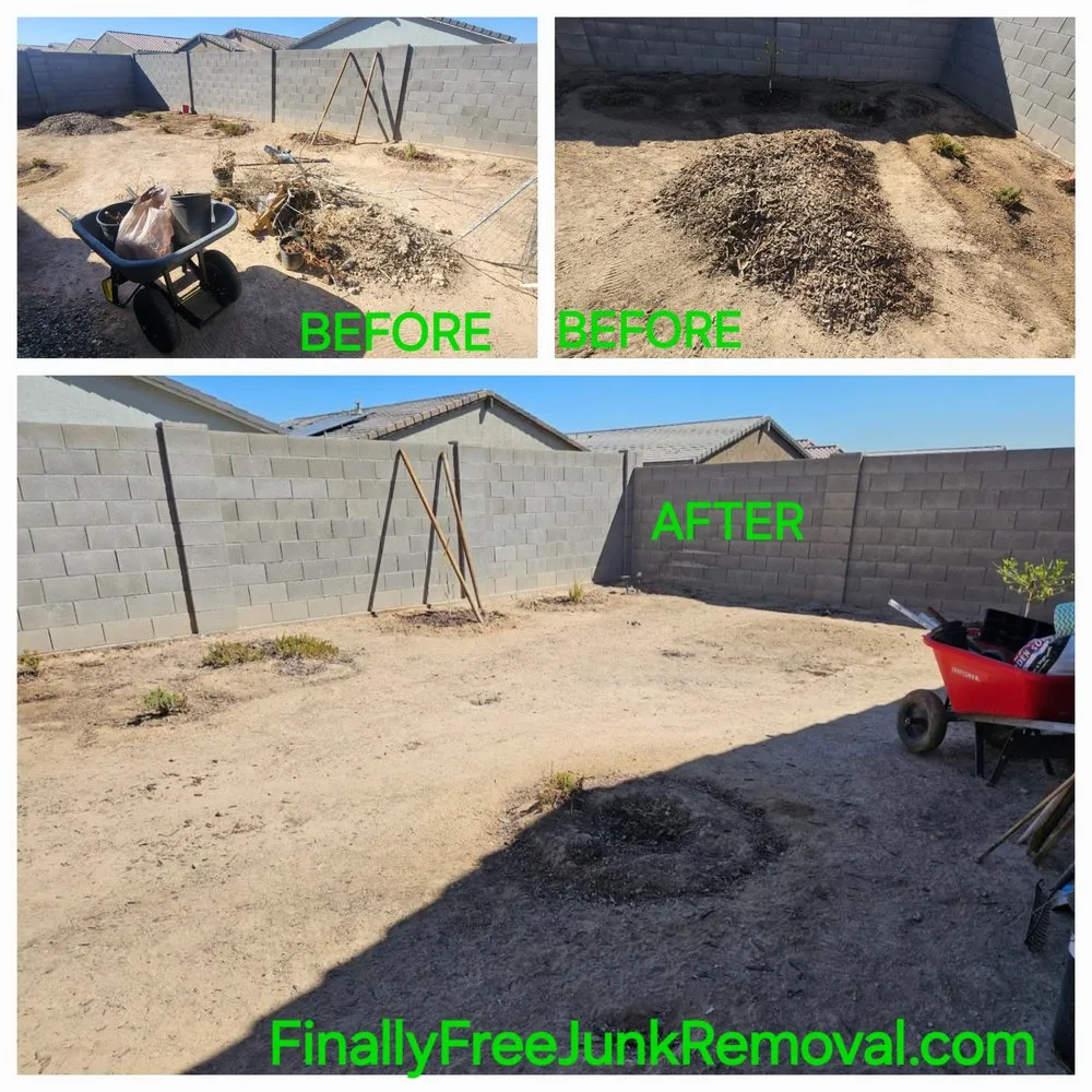 Local outdoor landscaping experts serving Phoenix, AZ - Finally Free Junk Removal