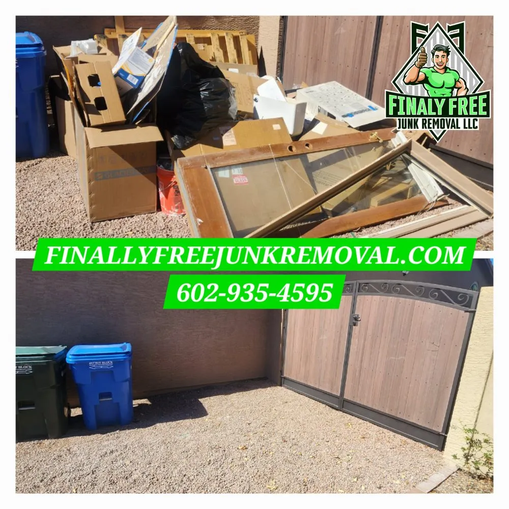 Professional outdoor landscaping in Phoenix, AZ - Finally Free Junk Removal