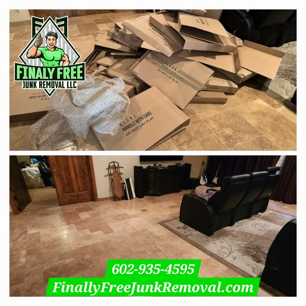 Professional landscape design for year-round maintenance in Phoenix, AZ by Finally Free Junk Removal