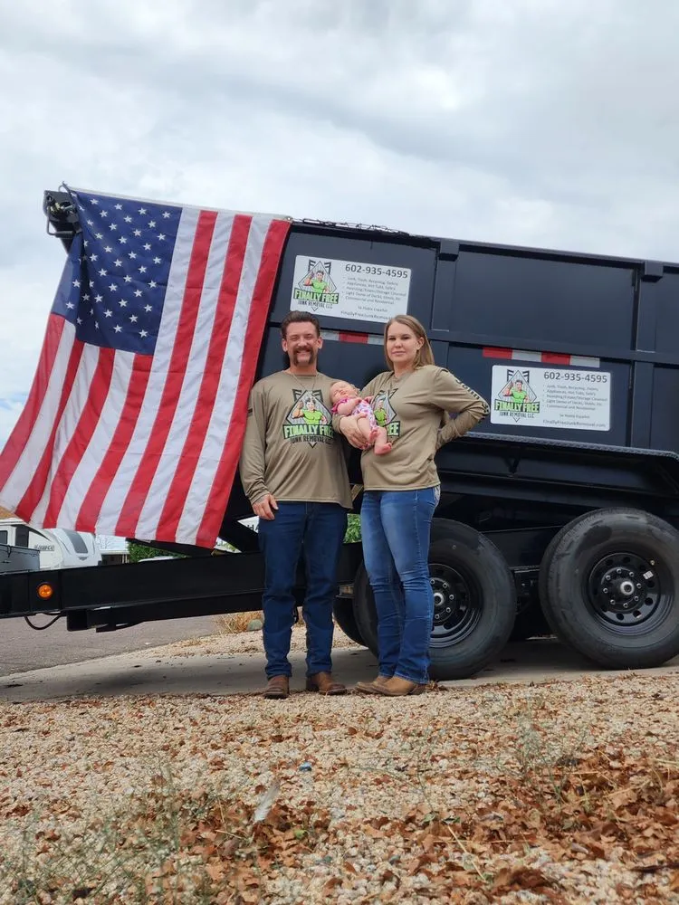Custom landscape installation for residential properties across Phoenix, AZ - Finally Free Junk Removal