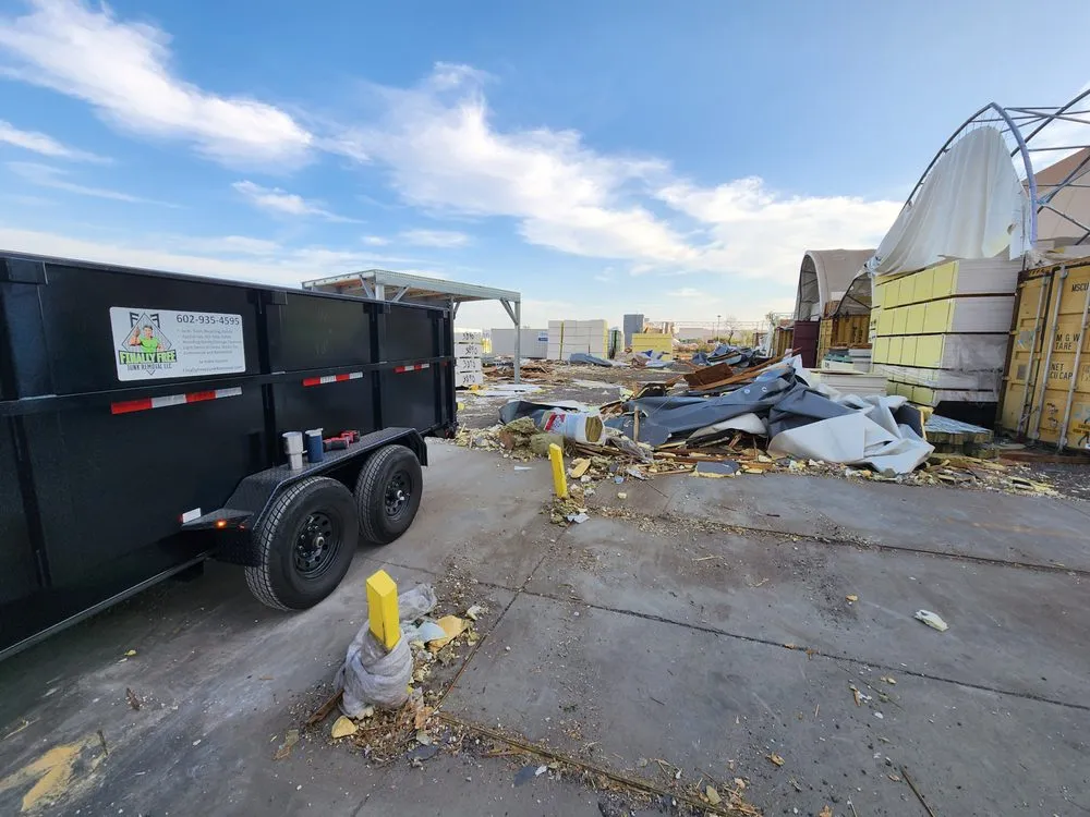 Expert yard cleanup service in Phoenix, AZ by Finally Free Junk Removal