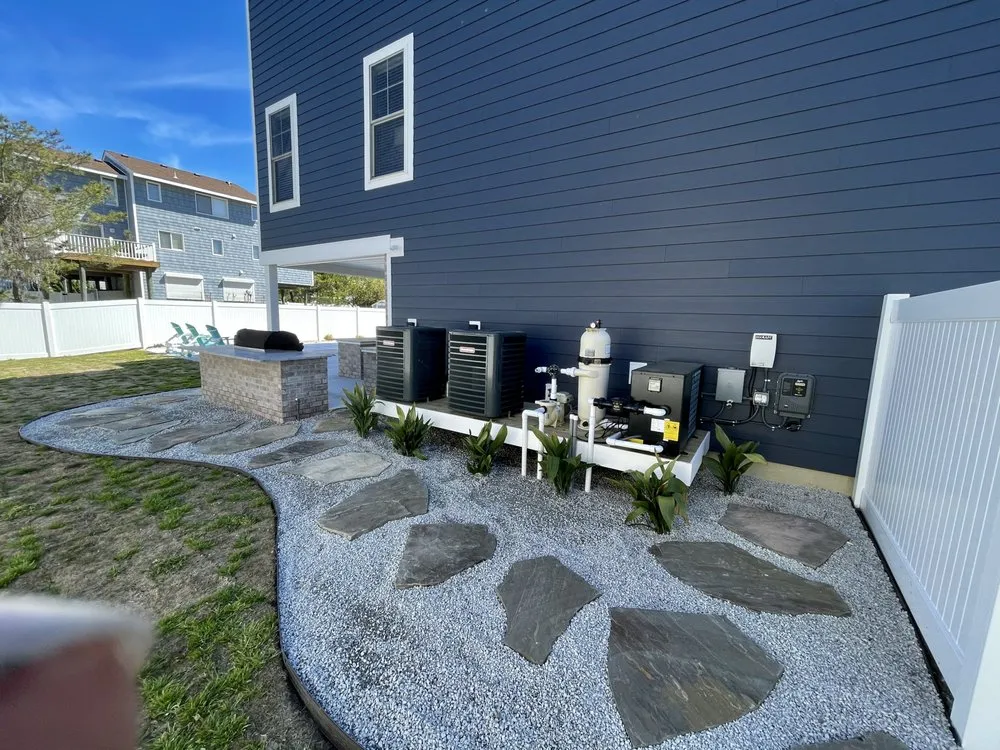 Professional landscape installation with custom design across Virginia Beach, VA - Fine Edge Lawn & Landscaping