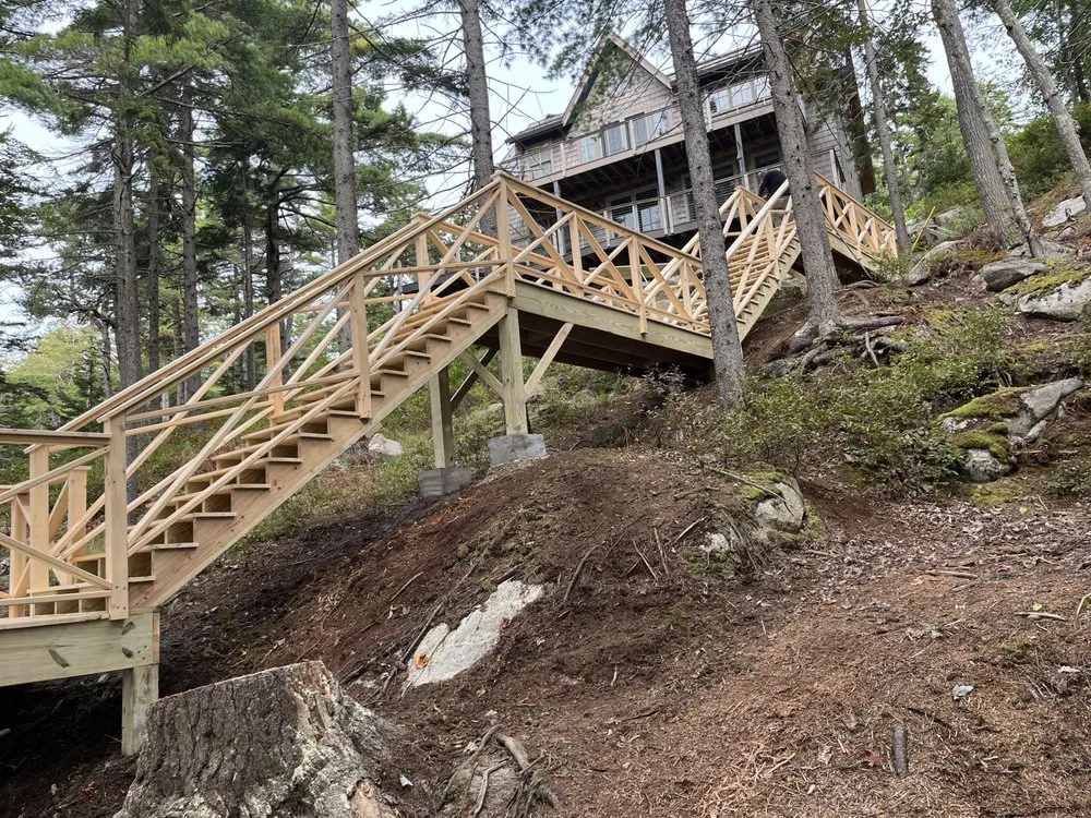 Affordable landscape installation in Mechanic Falls, ME by Fineline Groundcare