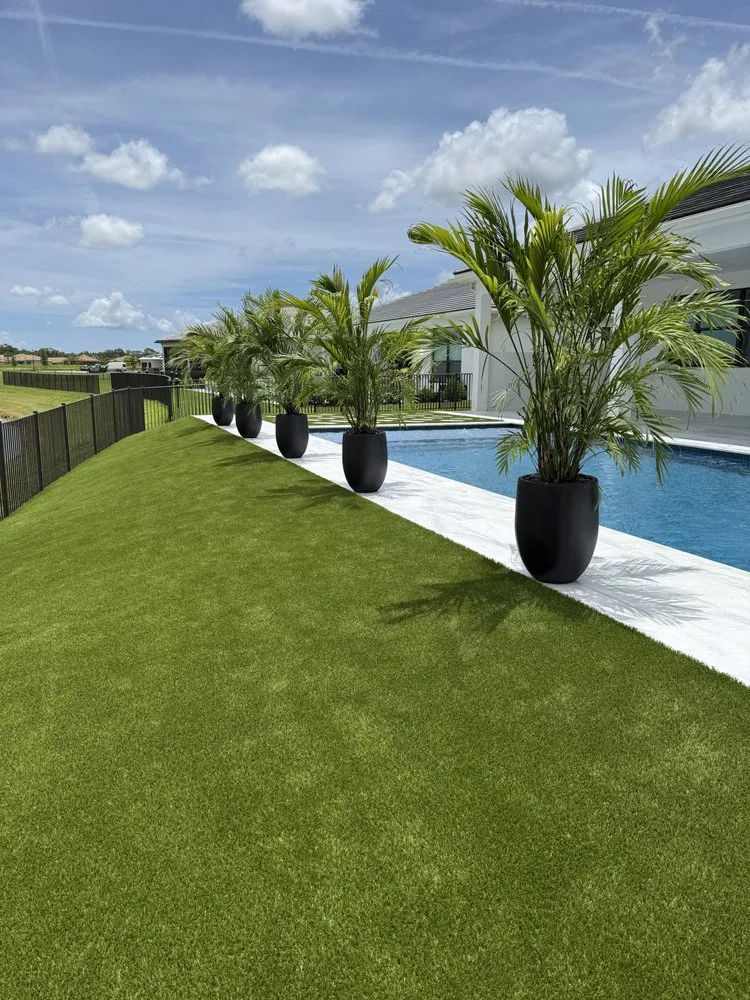 Expert landscape installation in Port St. Lucie, FL by Finish Look Landscaping