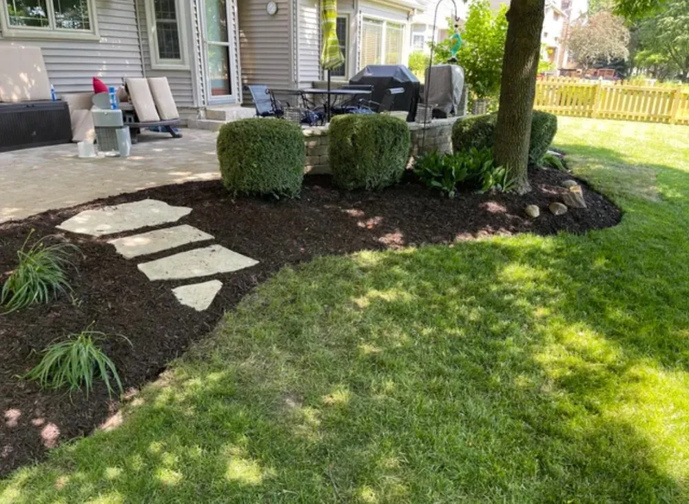 Expert outdoor landscaping with custom design in Kent, OH by Finns Landscaping Services