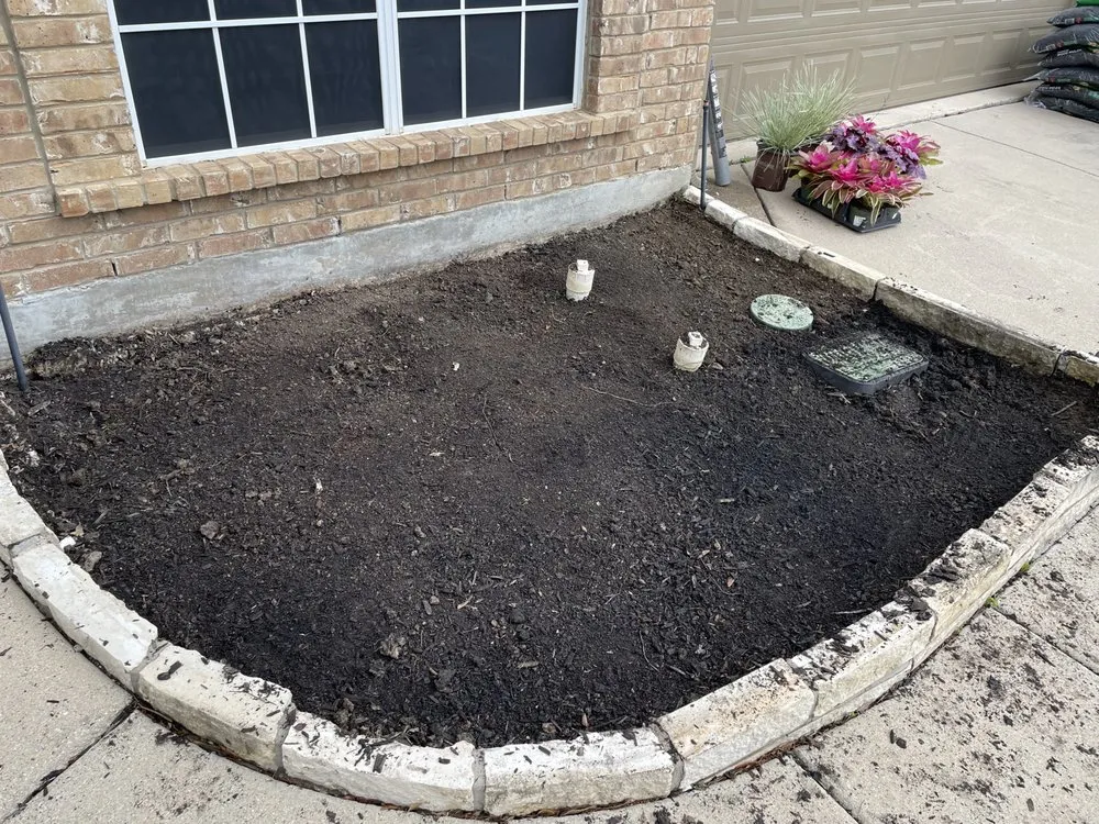 Trusted garden landscaping for beautiful yards across Godley, TX - Finn's Lawn Care Services