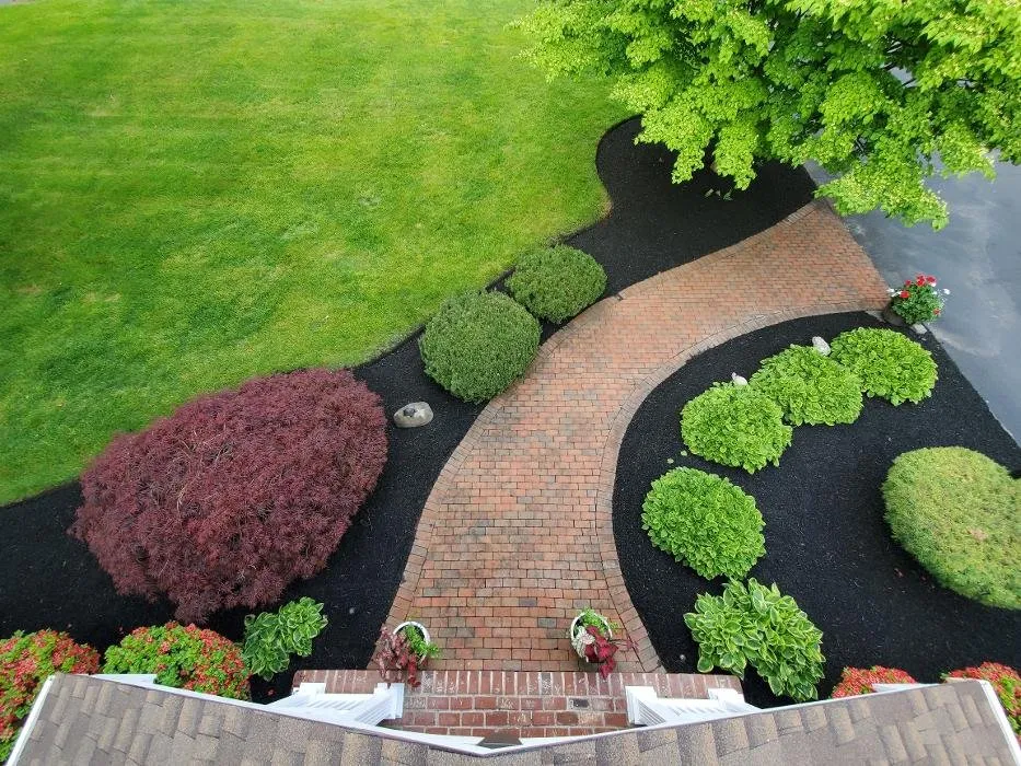 Professional garden landscaping in Victor, NY by Fiorella Lawn & Landscaping