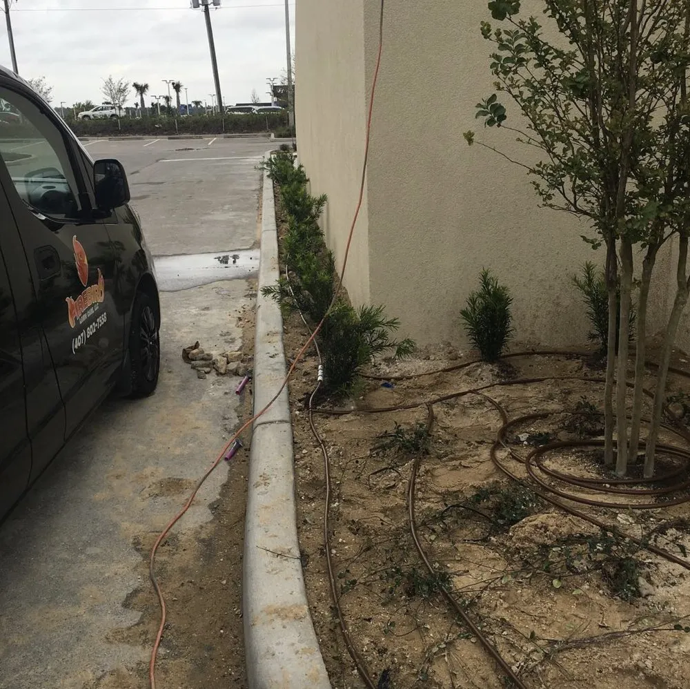 Expert garden landscaping with custom design in Ocoee, FL by Fire bird Lawn Care