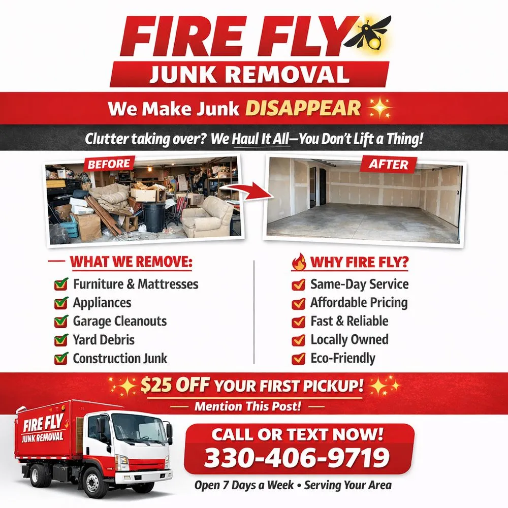 Top-rated lawn care service in Trumbull County, OH - Firefly Junk Removal