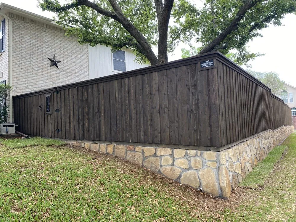 Custom landscape installation for homes in Caddo Mills, TX by Firehouse Fence & Construction