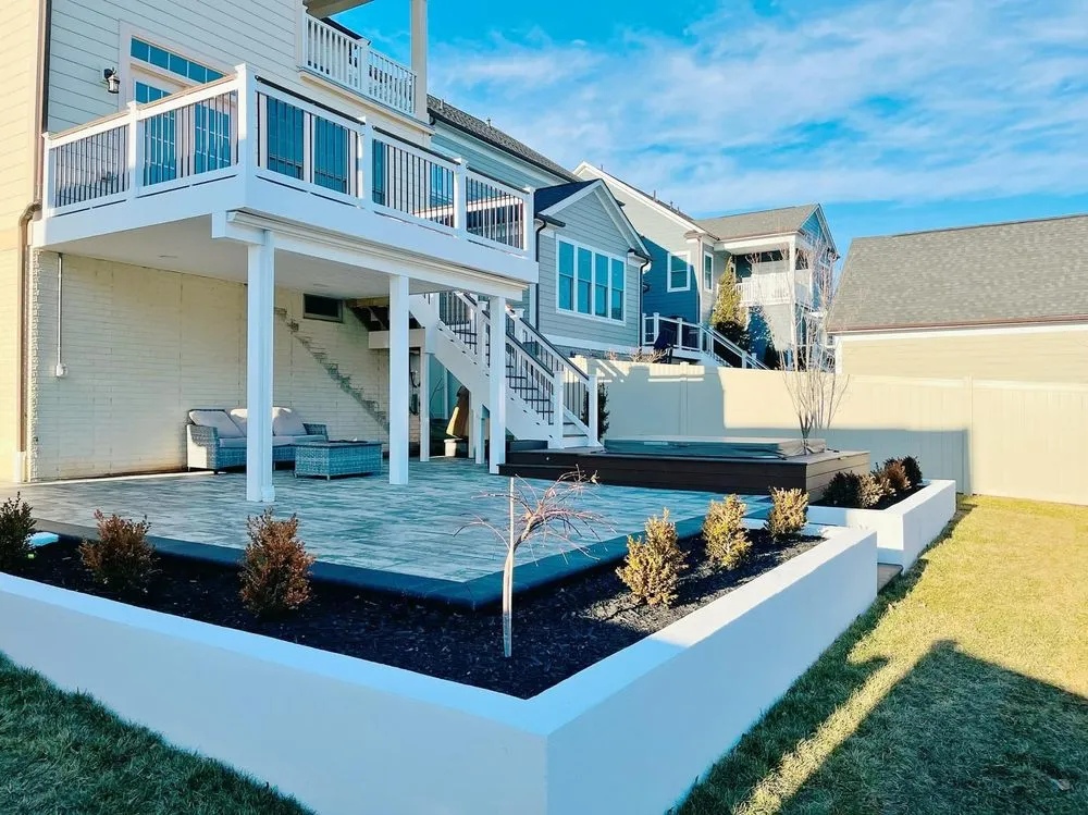 Custom landscape installation in Frederick, MD by FirmStone