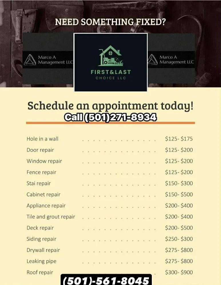 Local yard cleanup service in Little Rock, AR - First & Last Choice