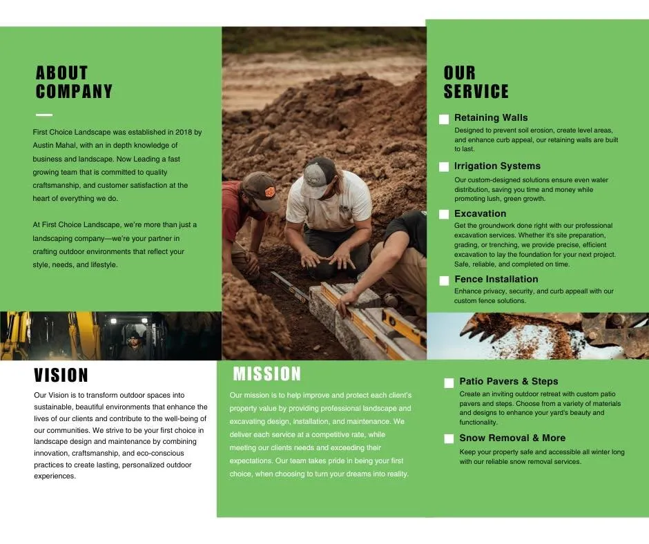 Custom outdoor landscaping for residential properties in Chippewa Falls, WI by First Choice Landscape