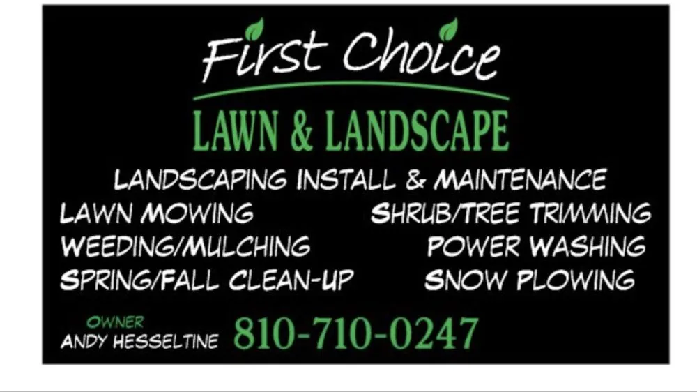 Local landscaping services experts serving Sandusky, MI - First Choice Lawn&Landscape