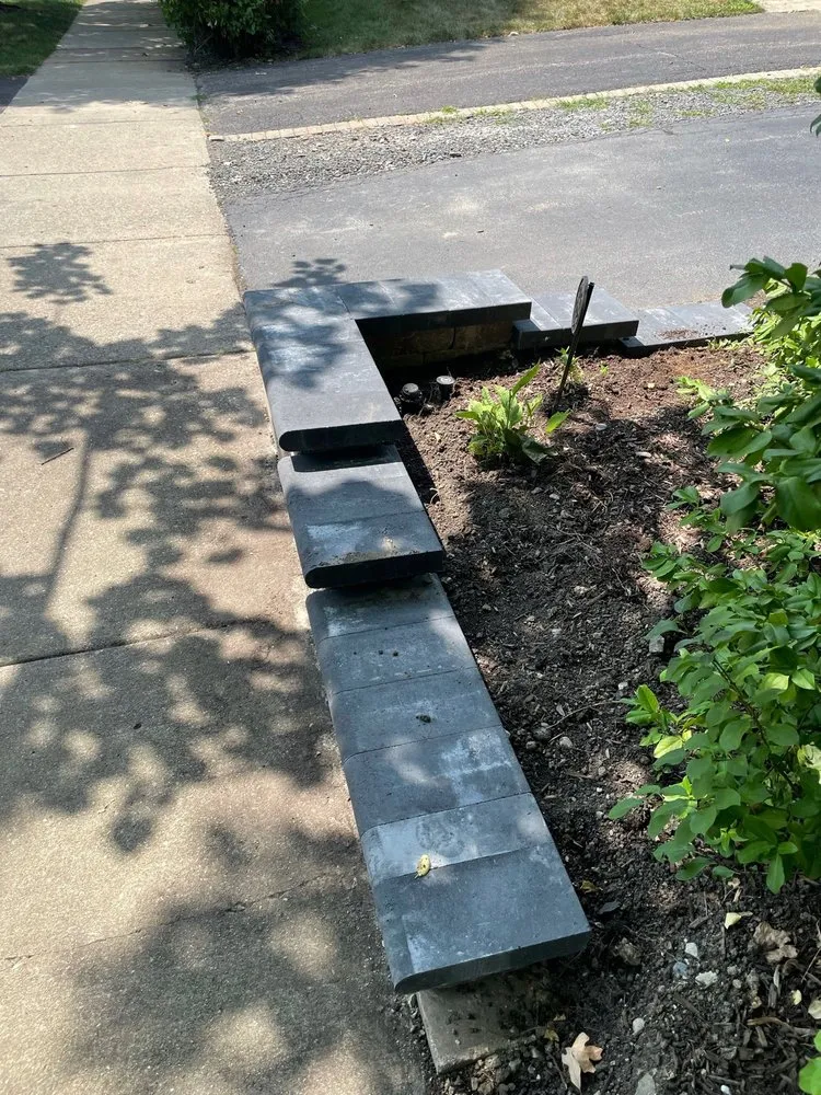 Custom landscape installation in North Chicago, IL by First choice