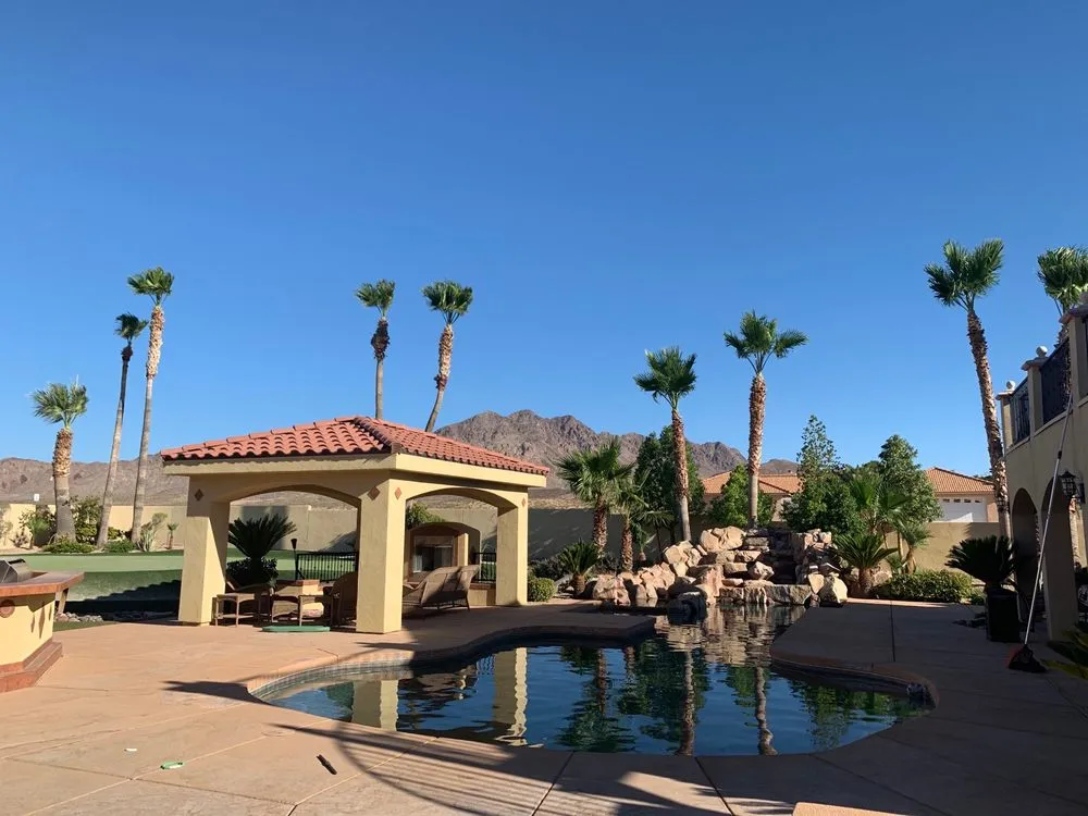 Custom lawn mowing service for homes in Las Vegas, NV by First Choice Tree Service