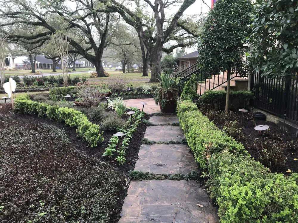 Professional landscape installation for outdoor upgrades in Klein, TX by First Class Design Group
