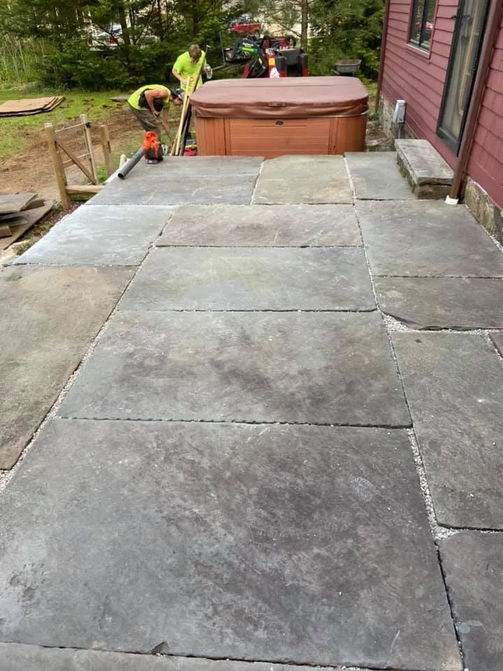 Local landscape installation with custom design in Killingworth, CT by First Class Hardscape and Excavation