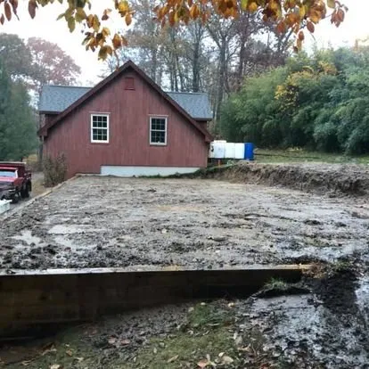 Professional landscape installation in Killingworth, CT by First Class Hardscape and Excavation