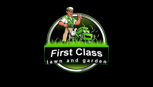 First Class lawn and garden Logo