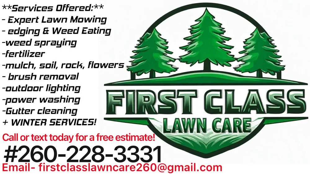 Trusted landscape design in Markle, IN by First Class Lawn Care