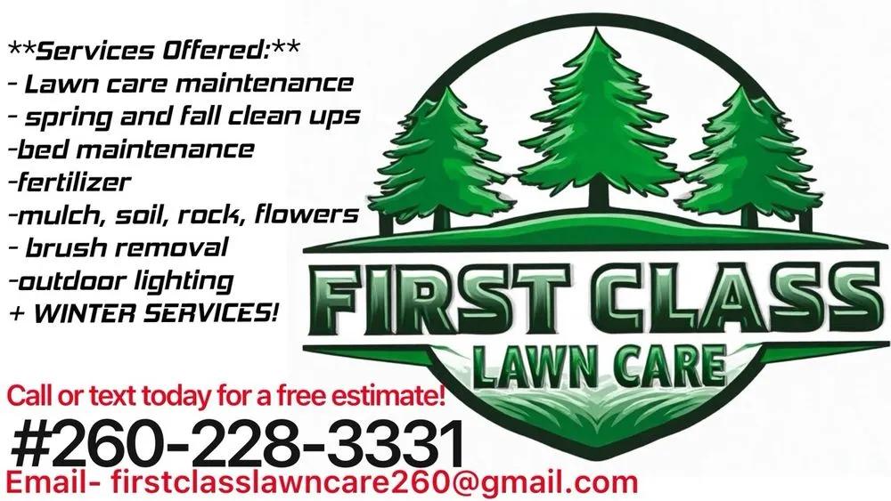 Top-rated yard cleanup service near you across Markle, IN - First Class Lawn Care