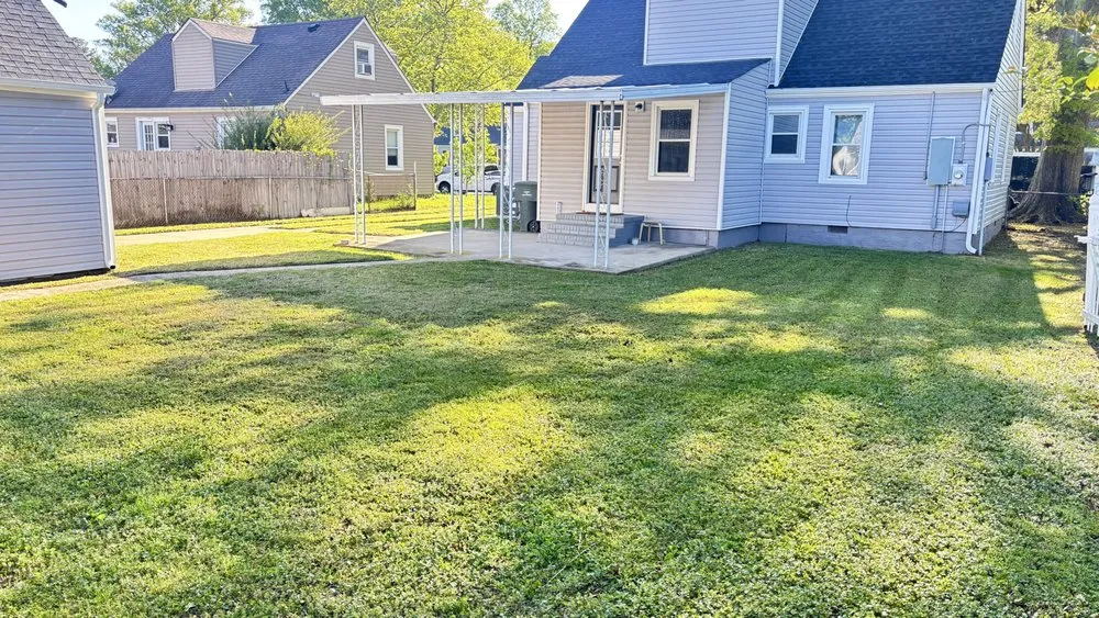 Custom outdoor landscaping in Chesapeake, VA by First Class Lawn Maintenance