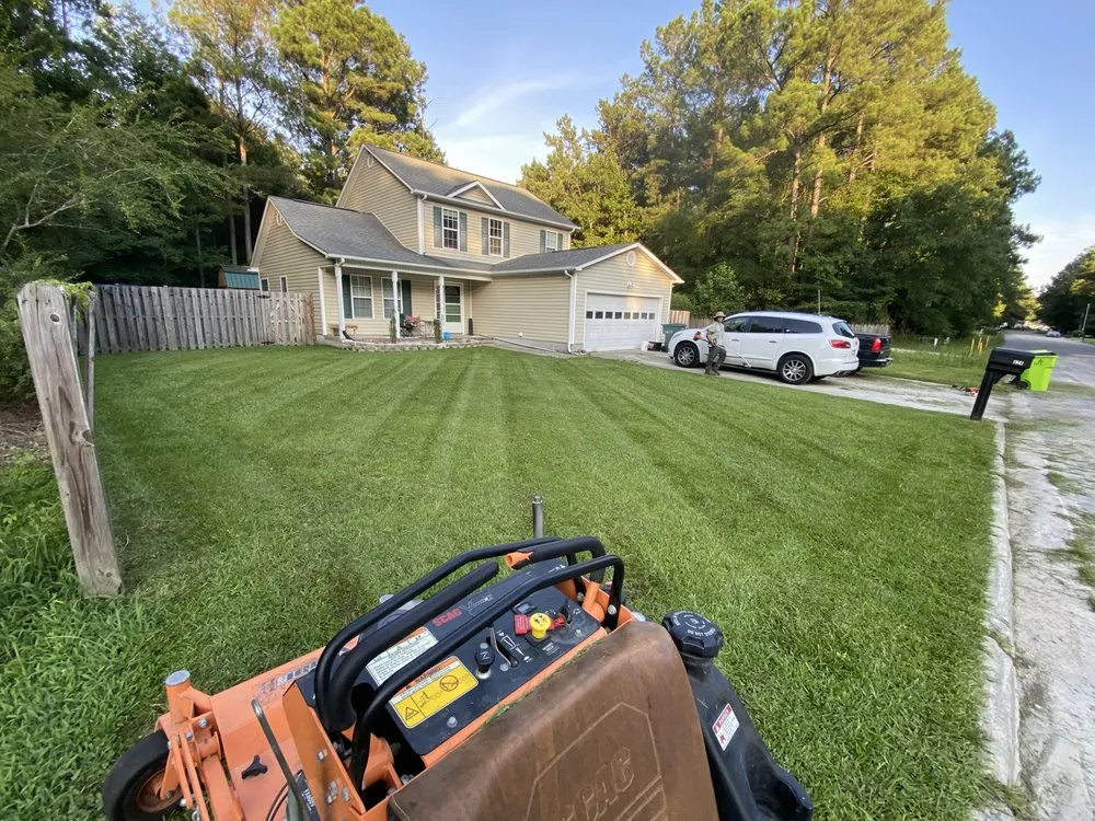 Top-rated lawn mowing service in Laurinburg, NC by First Class Lawnservice