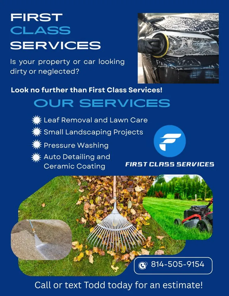 Professional landscape installation for year-round maintenance in Altoona, PA by First Class Services