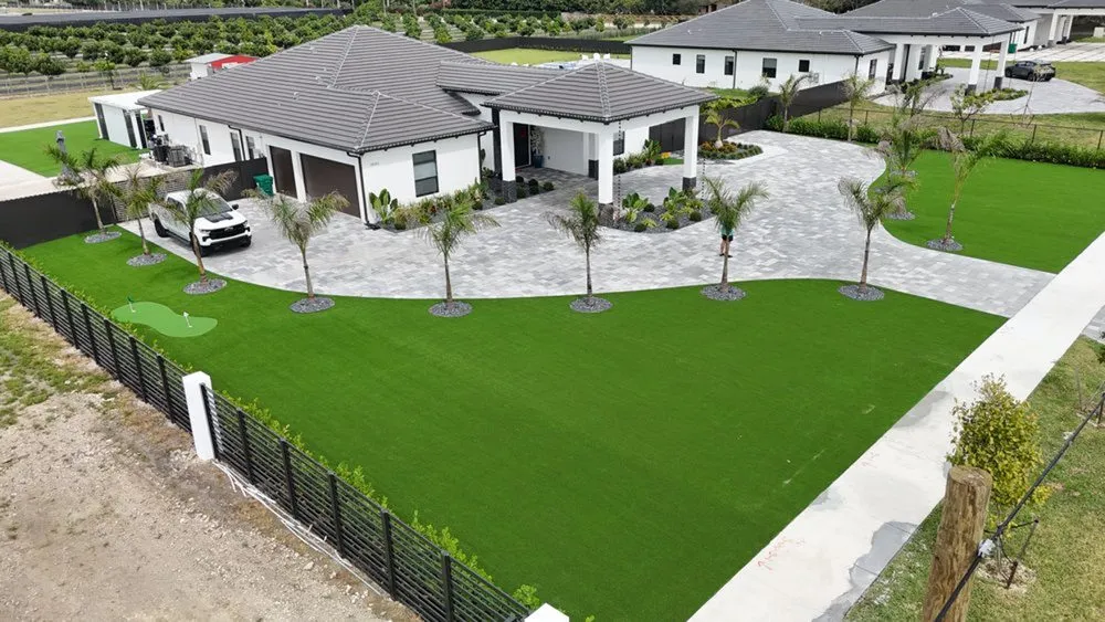 Professional yard cleanup service in Hockley, TX by First Class Turf