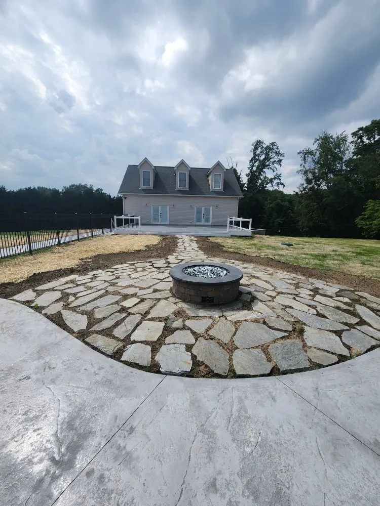 Custom landscape installation in Abingdon, MD by First Due Landscaping