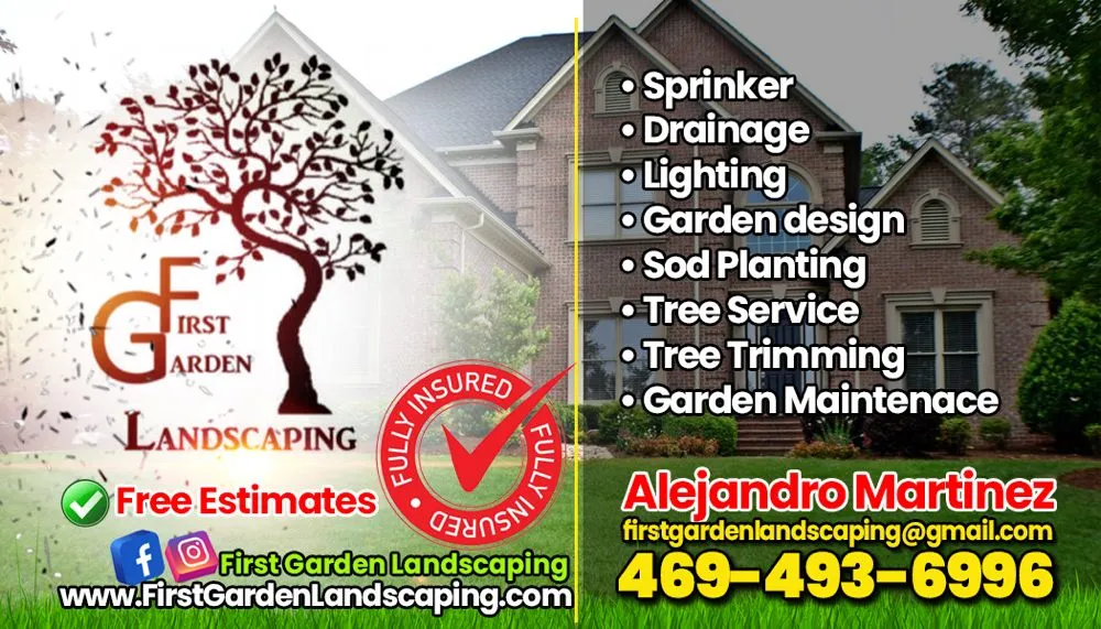Custom residential landscaping in Euless, TX by First Garden Landscaping