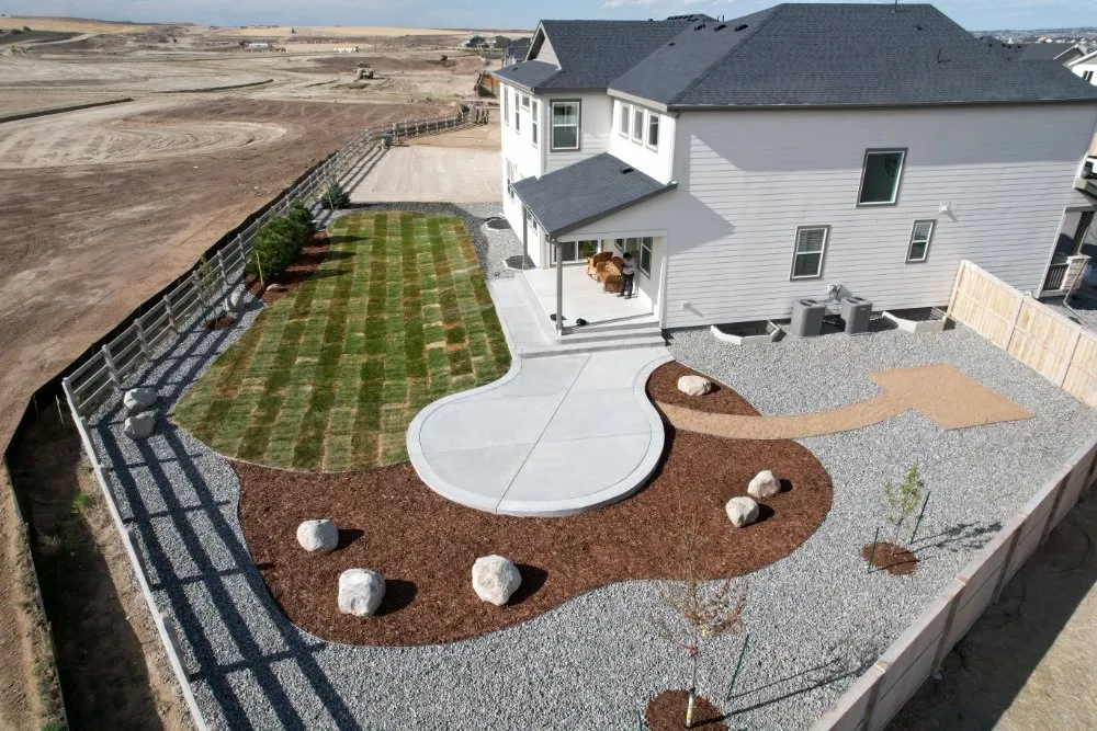 Local yard cleanup service with custom design across Commerce City, CO - First Impression Landscaping