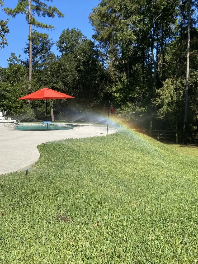 Professional outdoor landscaping in Willis, TX by First Line Irrigation