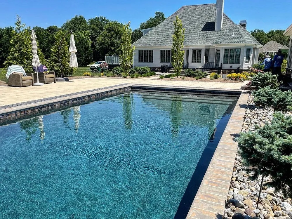 Professional lawn mowing service with custom design in Bear, DE by First State Landscaping