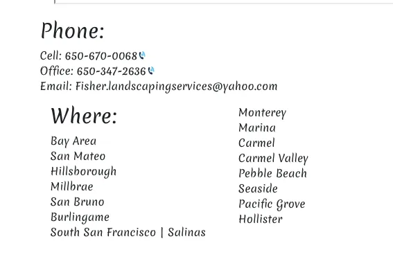 Custom lawn mowing service in Salinas, CA - Fisher Garden & Landscape Services