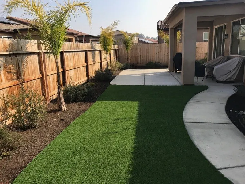Custom garden landscaping in Clovis, CA by Fisher Landscape Company