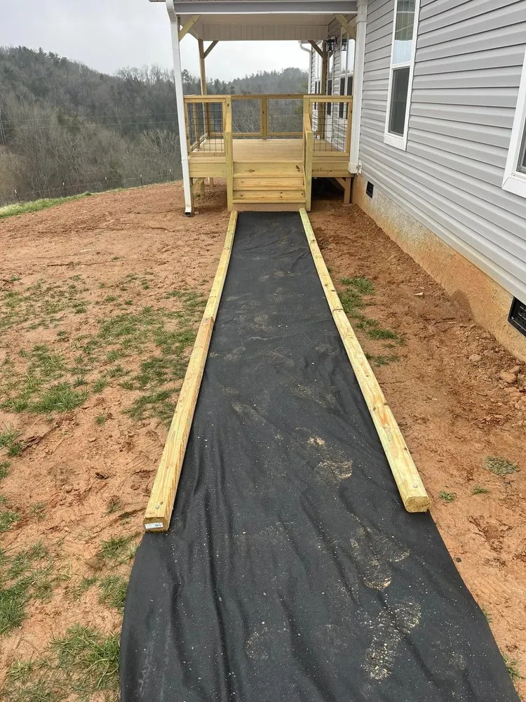 Trusted residential landscaping with custom design in Marshall, NC by Fisher Lawn Services