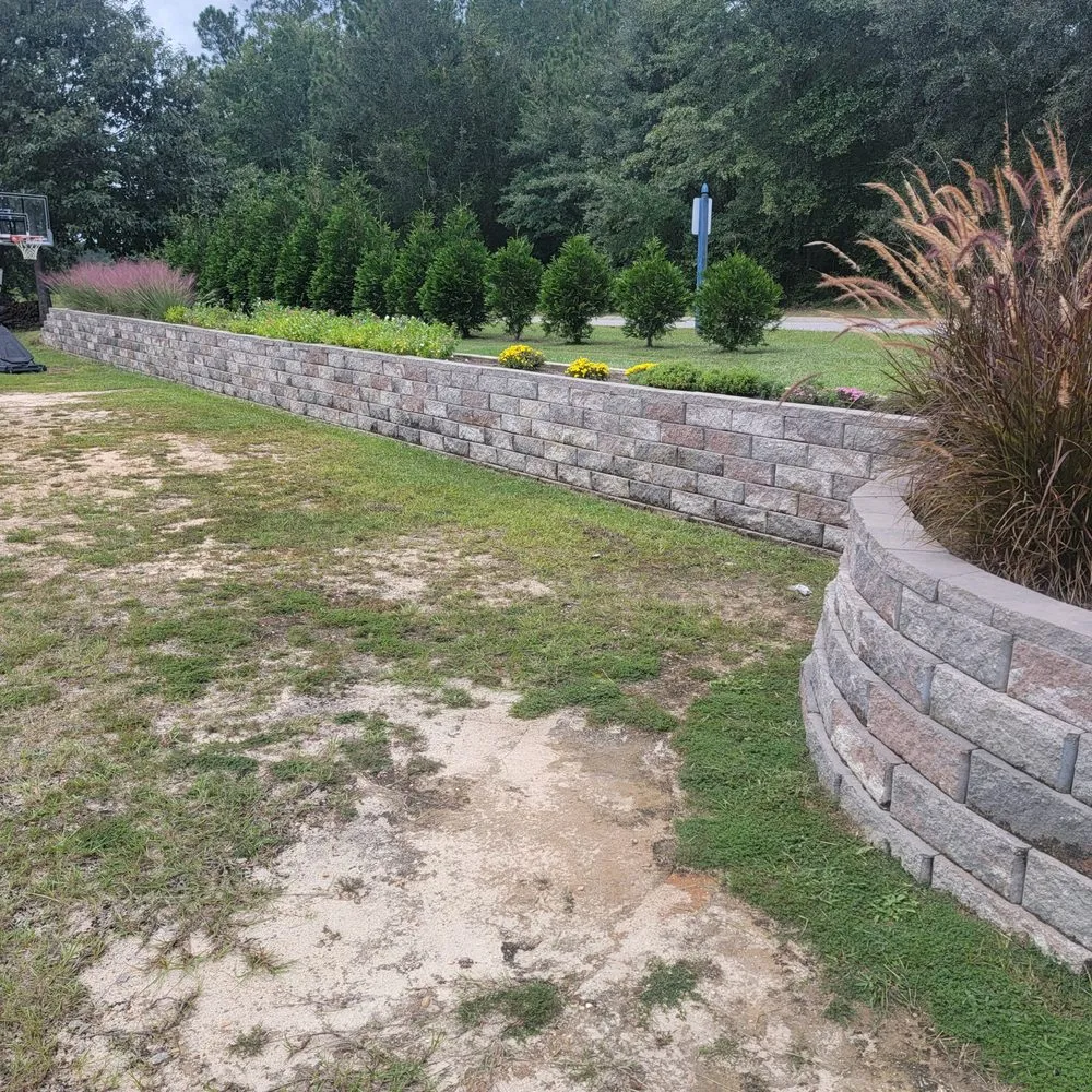 Top-rated garden landscaping for residential properties in Gaston, SC by Fisher's Lawn & Walls