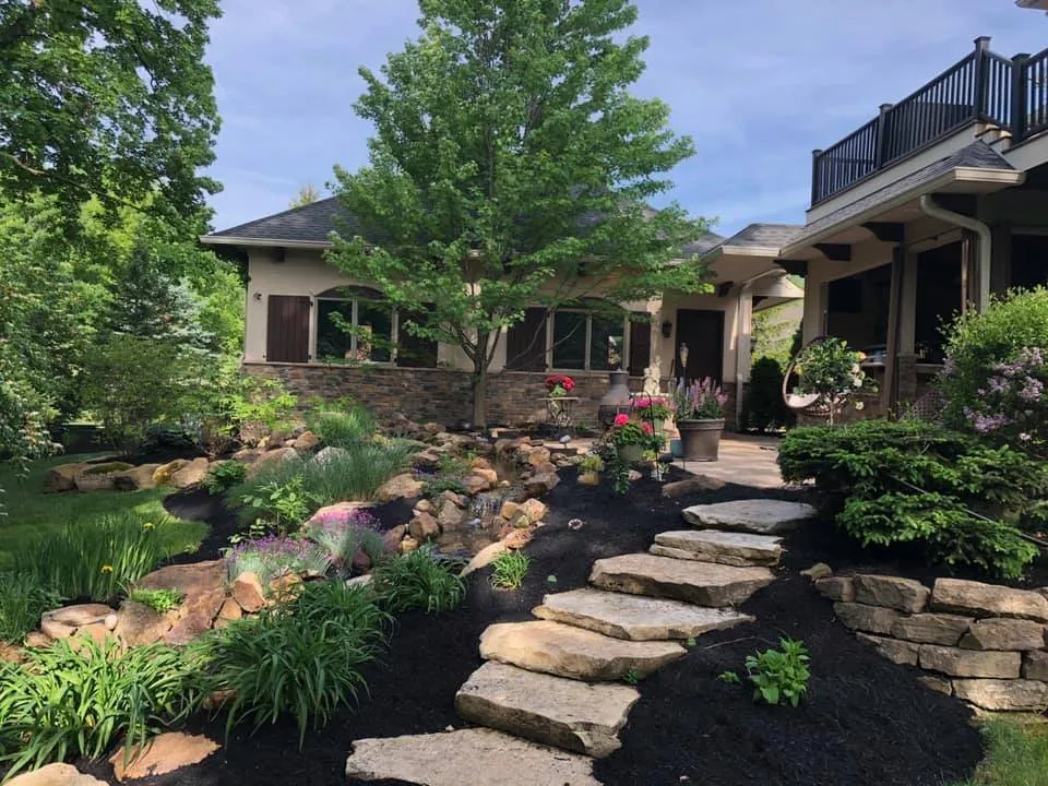 Local landscape installation in Fishers, IN by Fishers Mulch