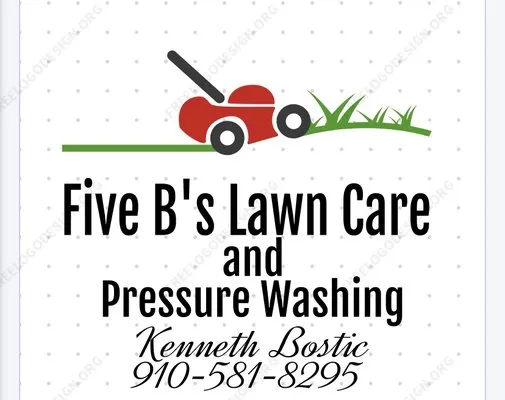 Five B’s Lawn Care and Pressure Washing Logo