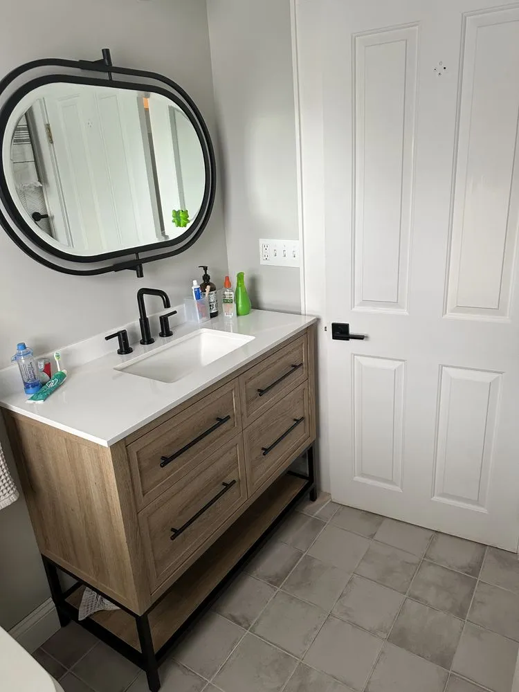 Professional yard cleanup service with custom design in Huntington, NY by Five Harbors